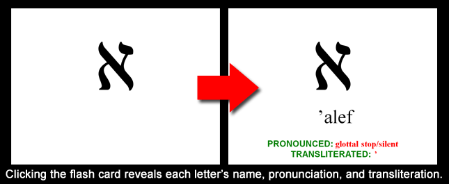 Hebrew Flashcard Illustration